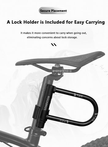 Heavy Duty Anti Theft Bike U Lock for eBikes