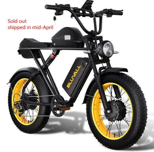 Bluvall K10 Moped Ebike（Pre-sale, shipped in mid-April）