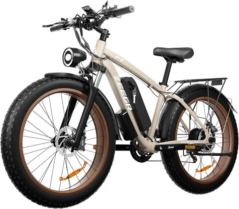 ZEEGR Electric Bike F1 All-Terrain Fat Tire E-Bike 26" 1000W 48V 16AH