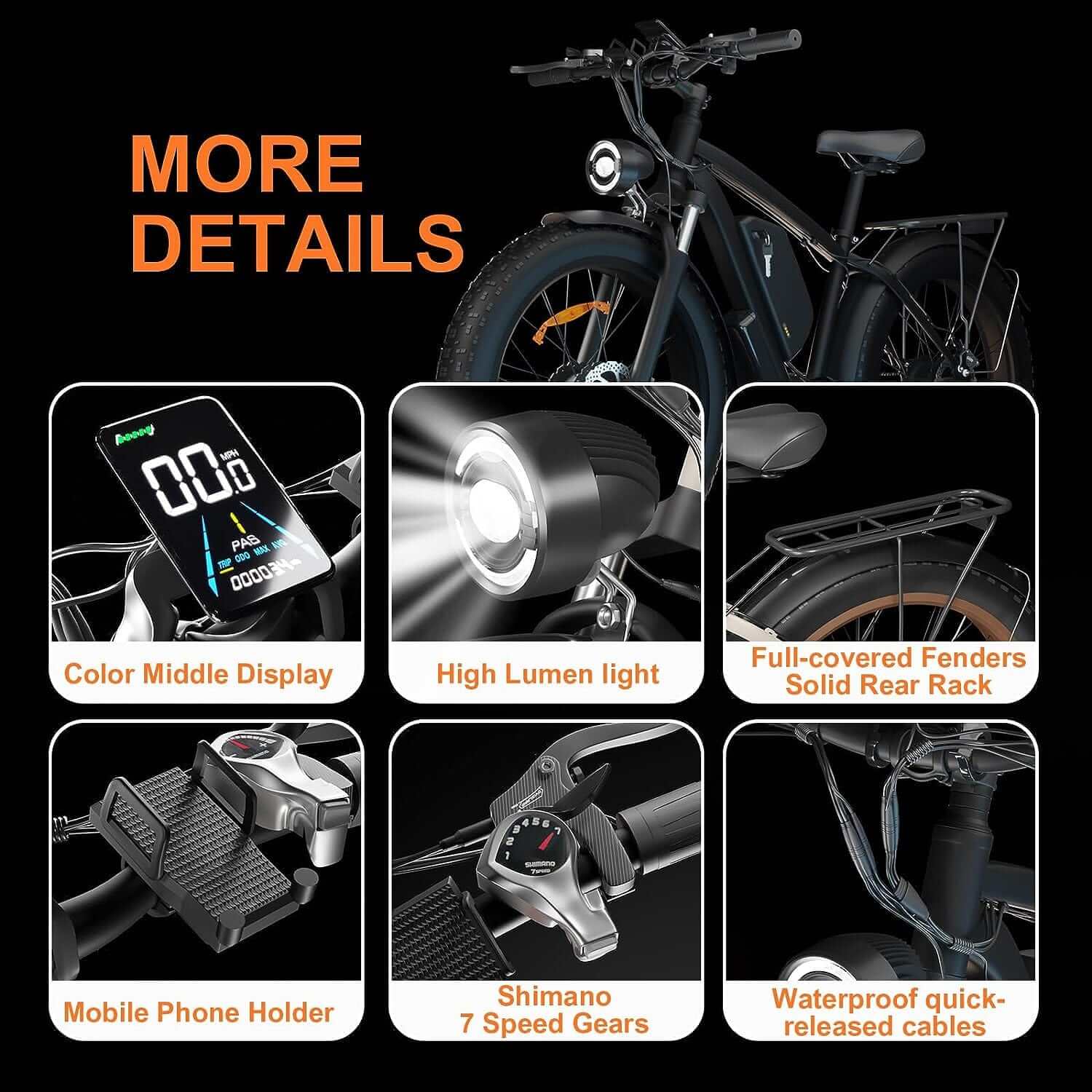 ZEEGR F1 Pro E-Bike Dual Motor AWD Fat Tire Electric Bike 2000W 22.4AH